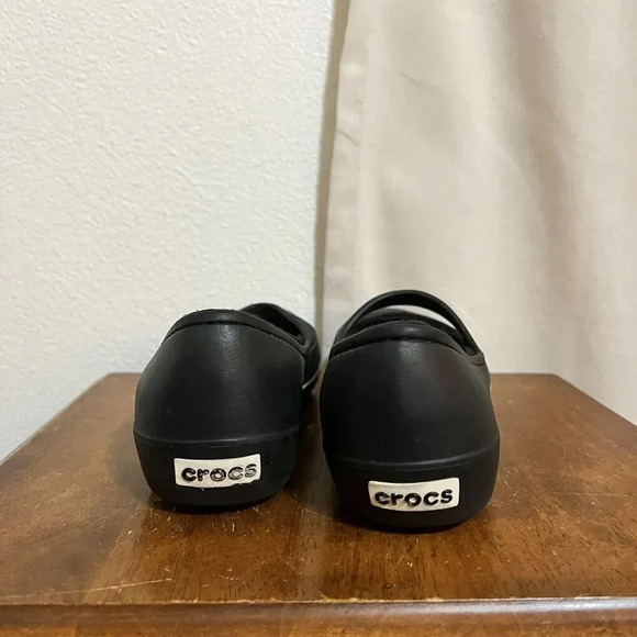 Crocs Womens Black Maryjane Crocband Shoes Y2K 7 Lug Bratz Schoolgirl Oldskool - Picture 6 of 7